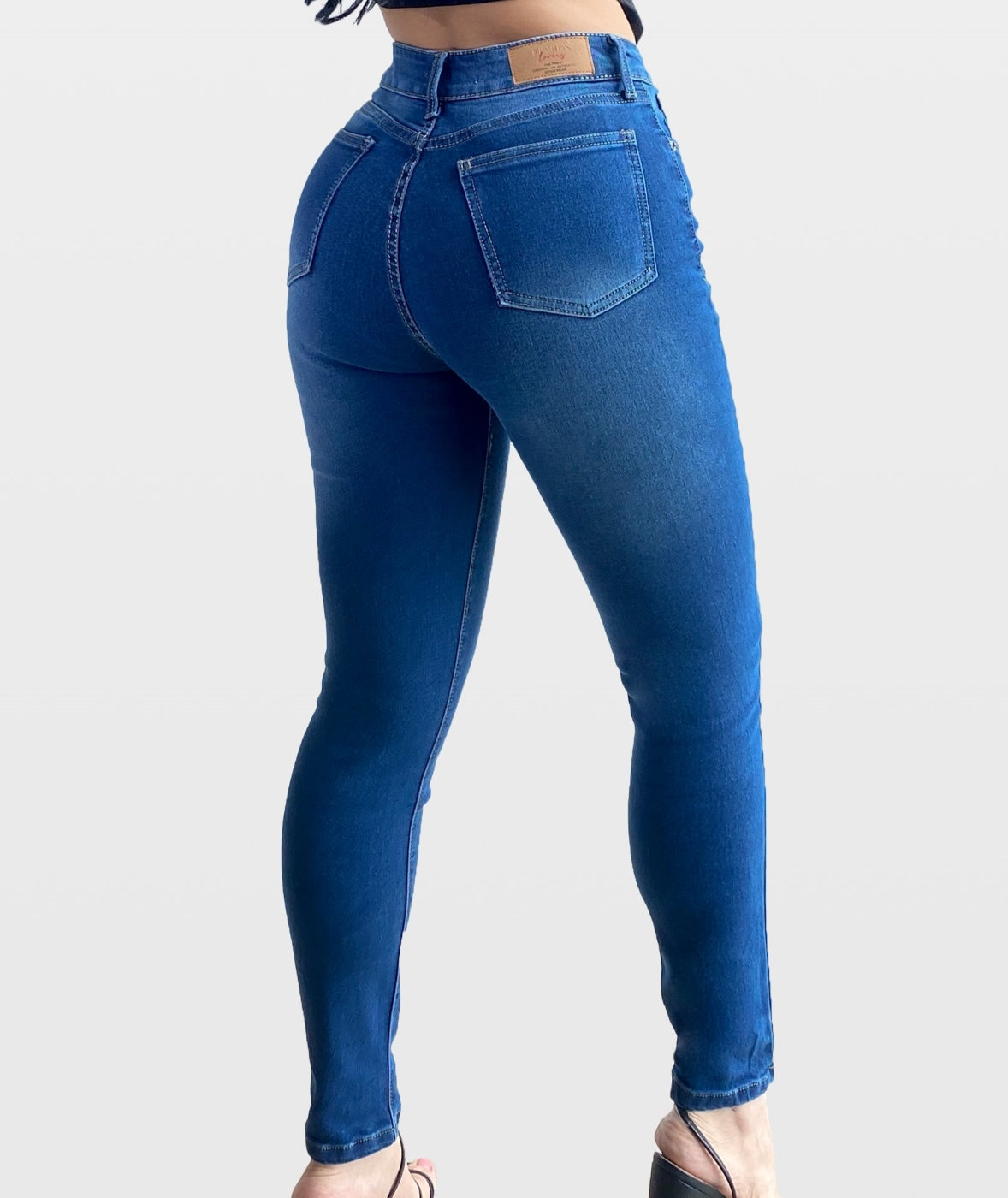 Jeans Colombiano Realce 3D Tiro Alto 1140