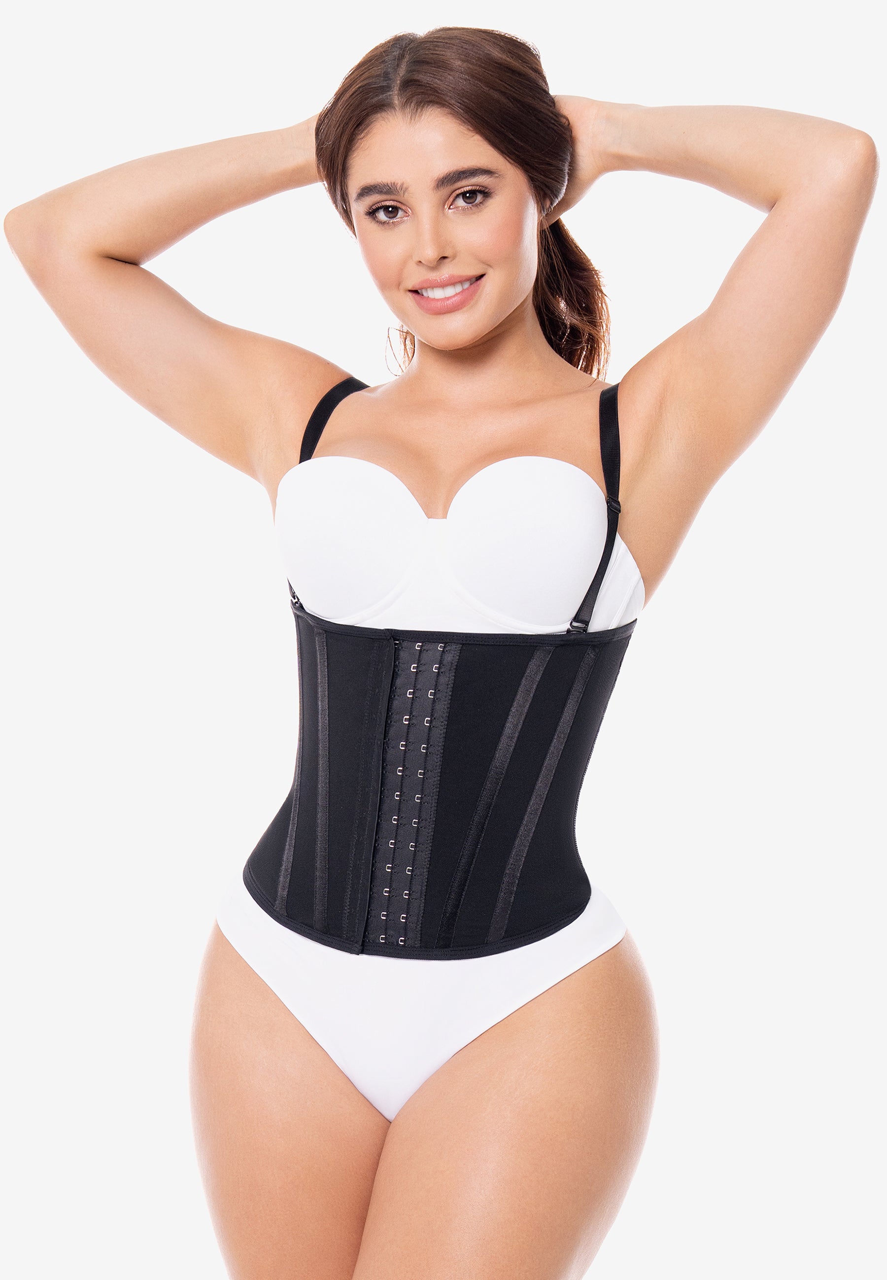 Faja Colombiana Cinturilla en Látex Perla