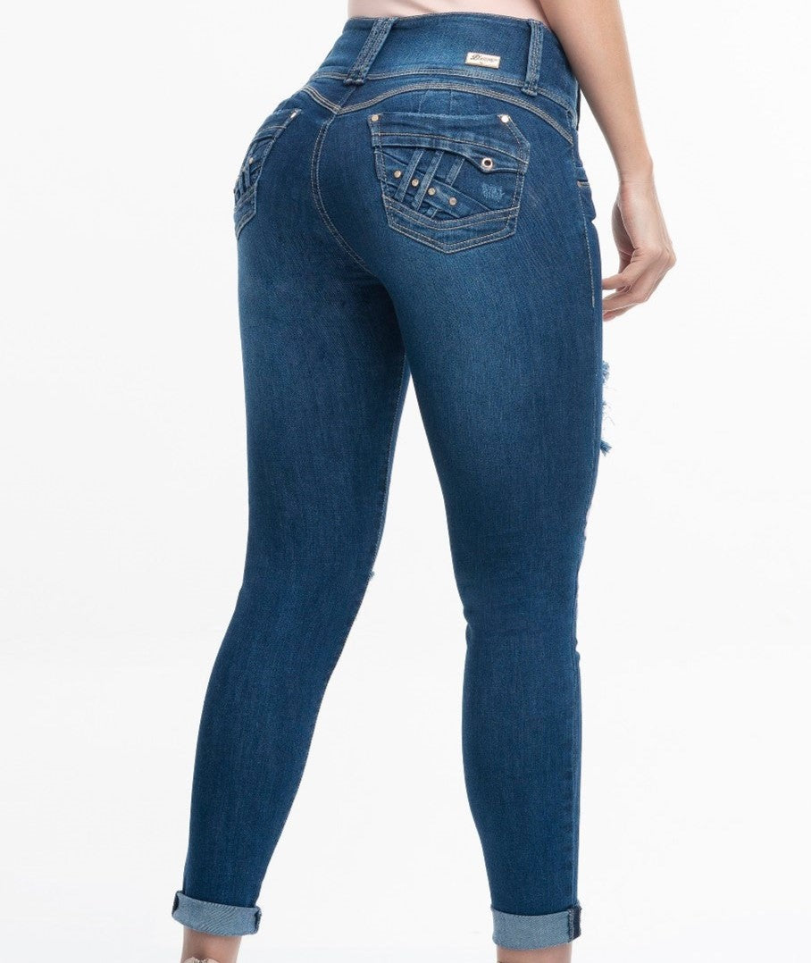Ripley Jeans Anchos Mujer Chile Jeans Colombiano Push Up Tiro Alto