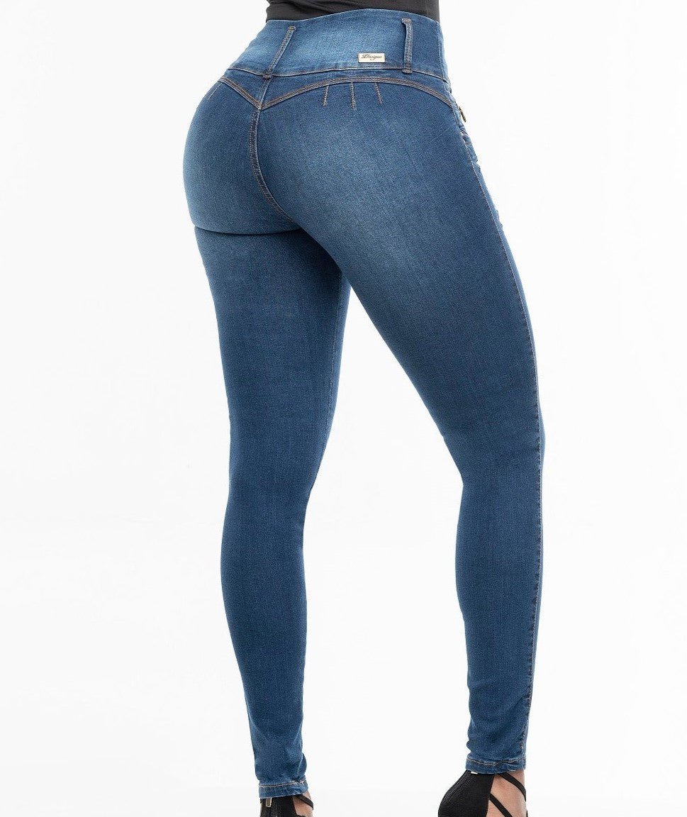 Waist Jeans Colombianos Push Up Push Up Blue Jeans Colombianos