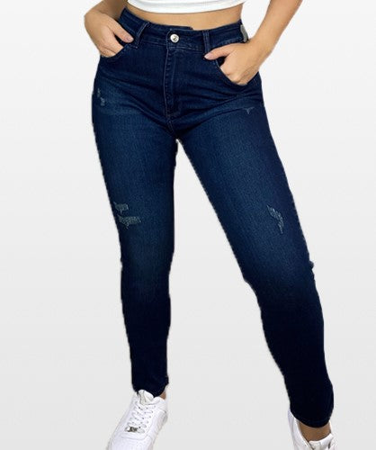 Jeans Con Faja Colombiano Tiro Alto 1255