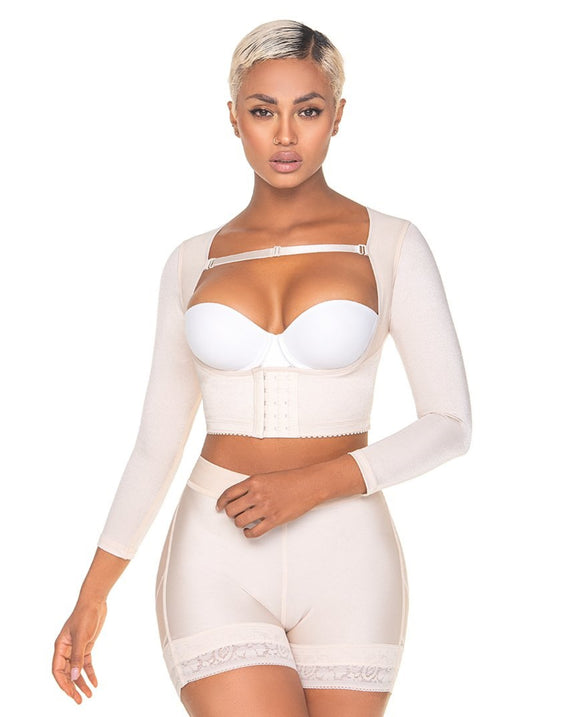 Chaleco Con Mangas Postquirúrgicas Mediana Compresión LC001