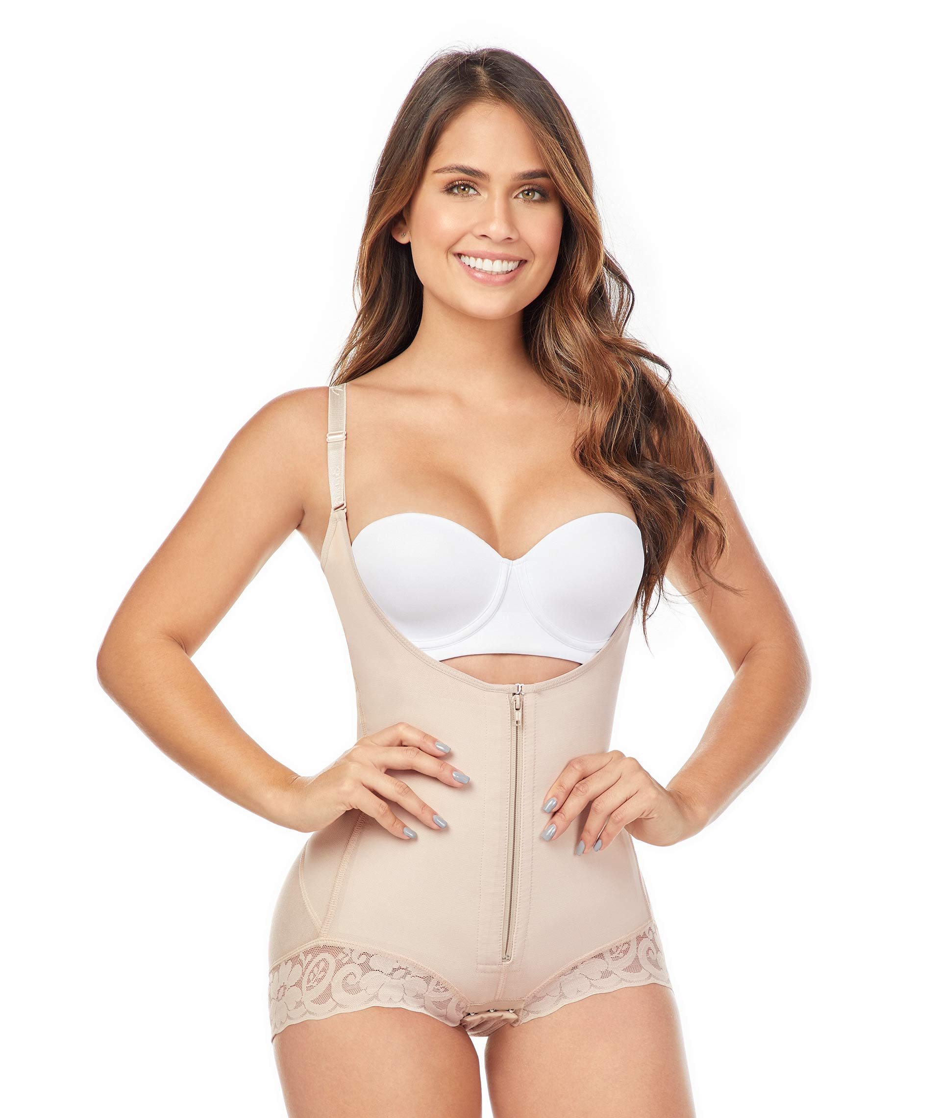 Faja Colombiana Modeladora y Postparto FL101, con compresión máxima, abdomen en látex y diseño tipo body para recuperación postparto y uso diario.